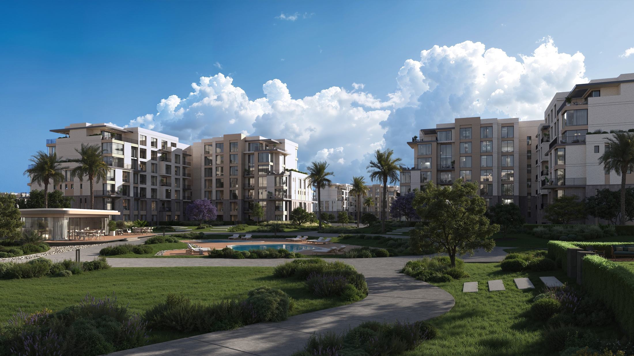 Residences at ONE Hyde Park opening onto the Central Park