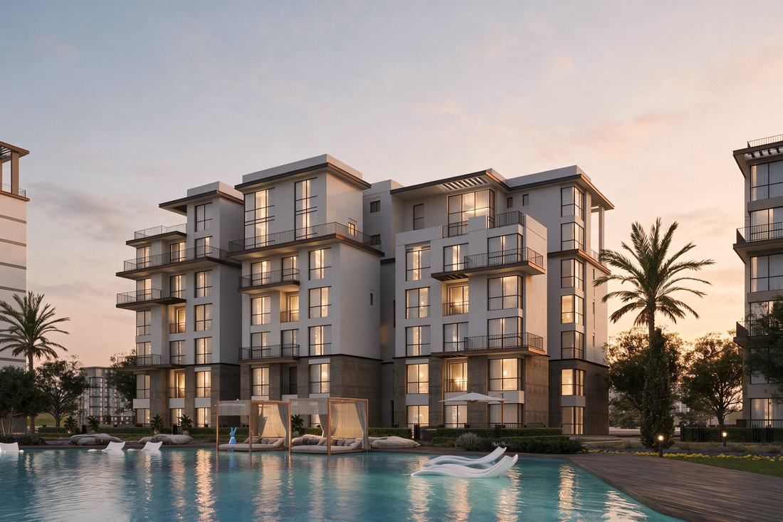 Three-bedroom residences beside the lake
